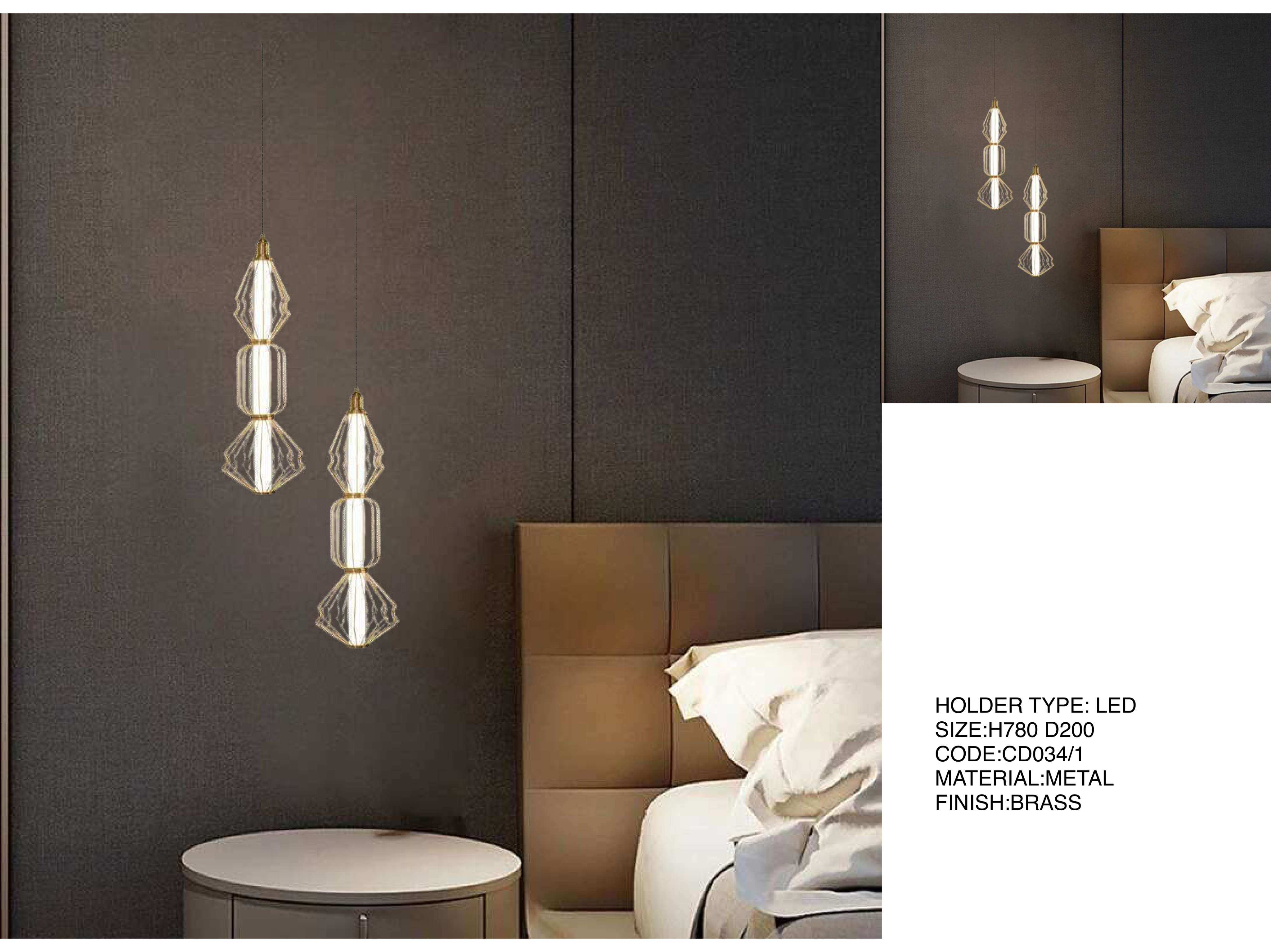 Beyond Lights - Brass Pendant Light- LCHL